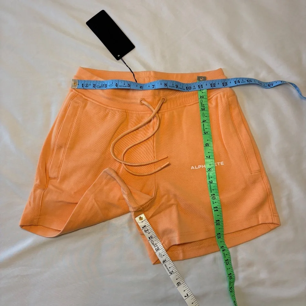 Alphalete NWT Essential Core Orange Frost Shorts- Size Small - Picture 2 of 5